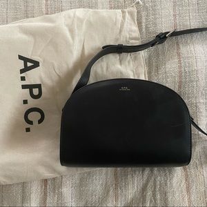 A.P.C. Demi-lune / half moon bag in black